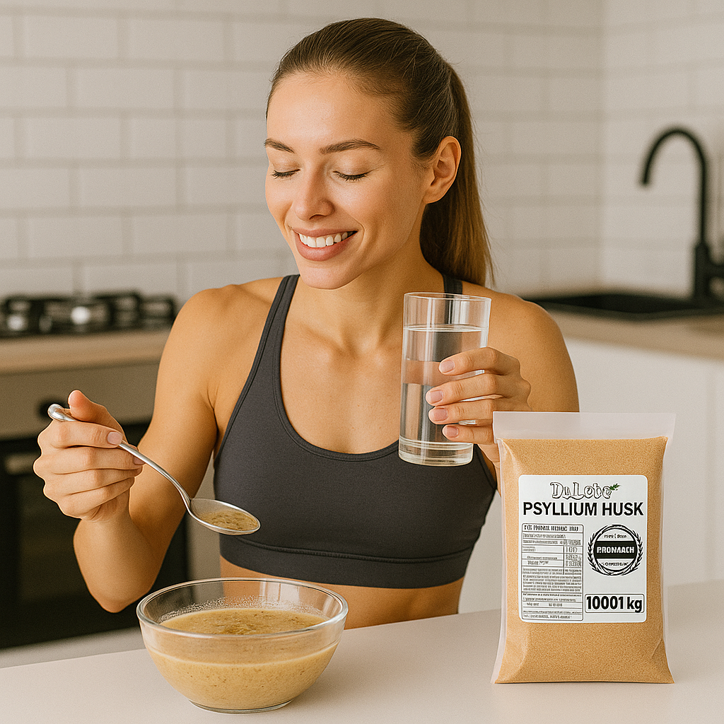 Psyllium - Regula o intestino, Reduz o inchaço abdominal e Auxilia no emagrecimento