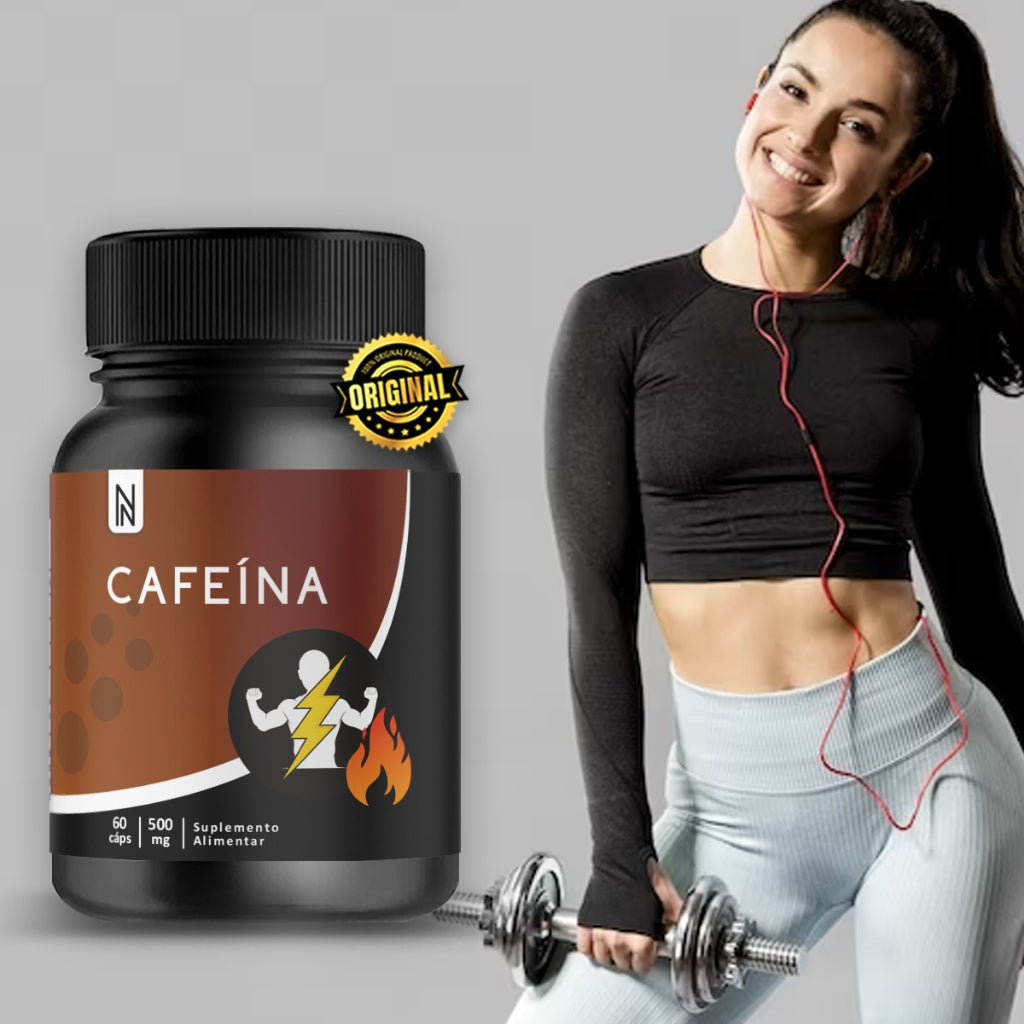 Cafeína Suplemento Energético 60 Cápsulas Naturally