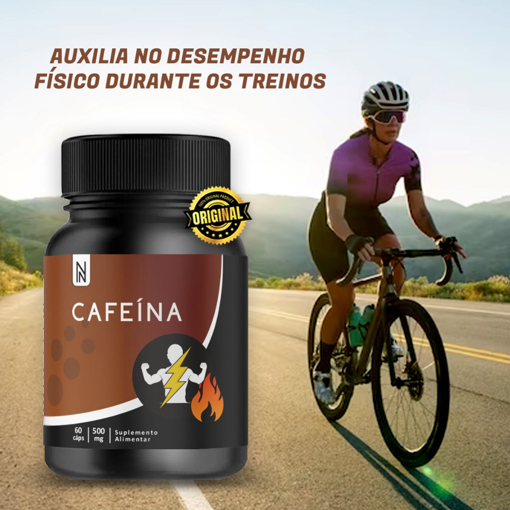 Cafeína Suplemento Energético 60 Cápsulas Naturally